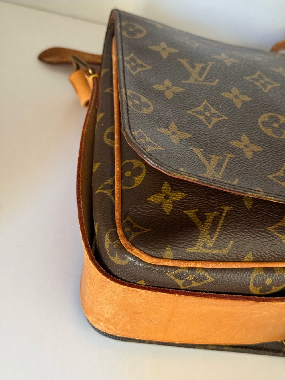 Low start🌟 LOUIS VUITTON Cartouchiere GM Shoulder Bag Monogram 🌟1984 - Picture 9 of 17